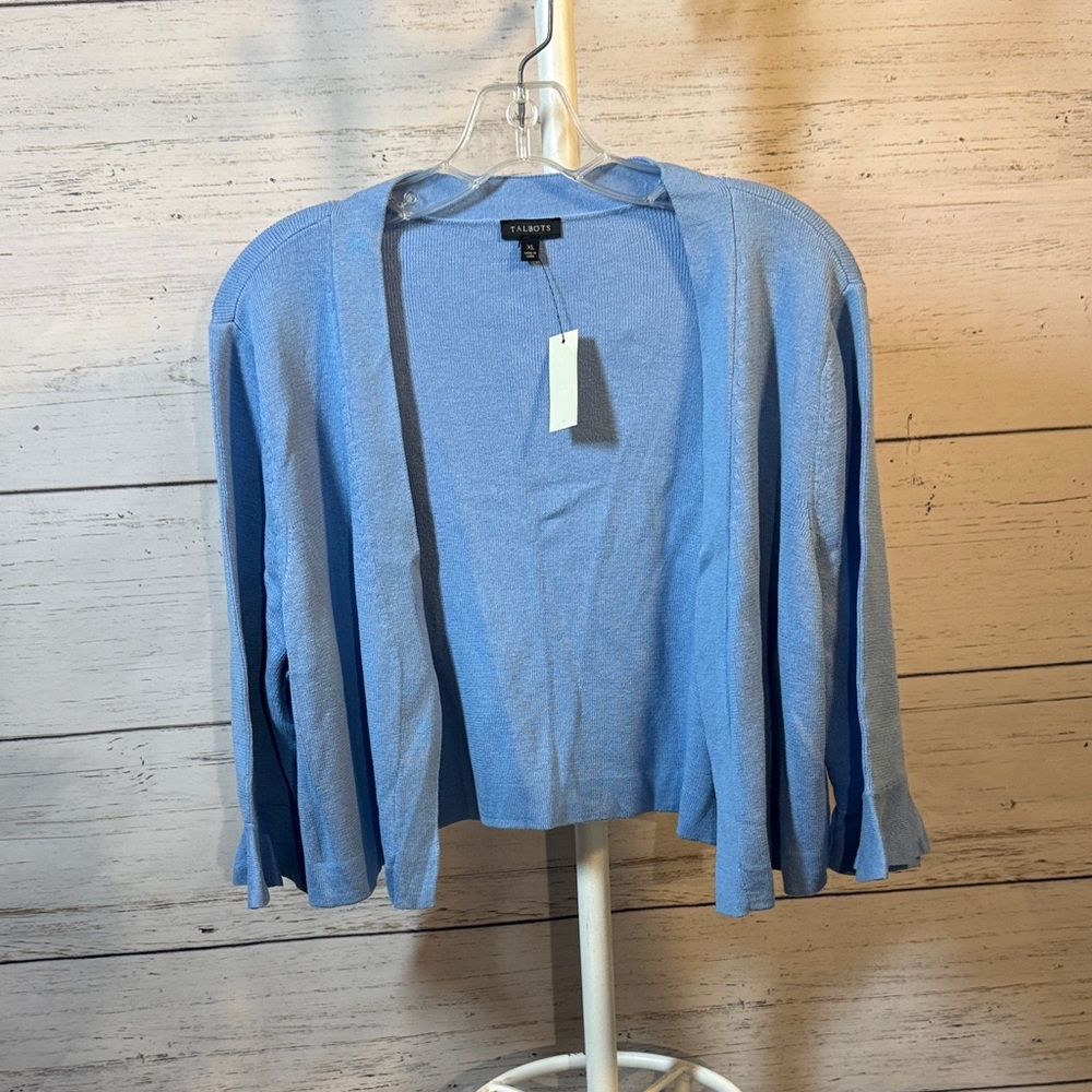 Talbots Light Blue Women's Cardigan size XL